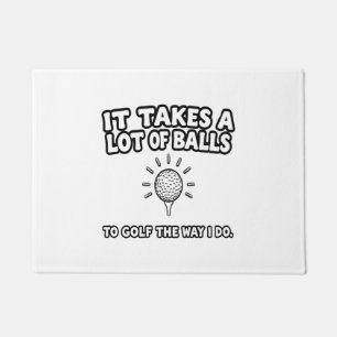 Golf Lover T-Shirt Design Doormat