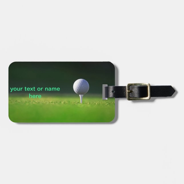 golf luggage tag (Front Horizontal)