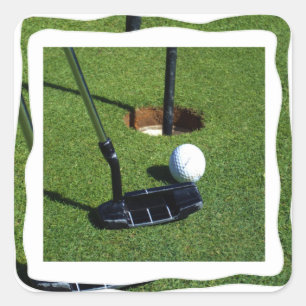 Golf Make That Par , Square Sticker