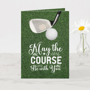 Golf May the course be with you  Card