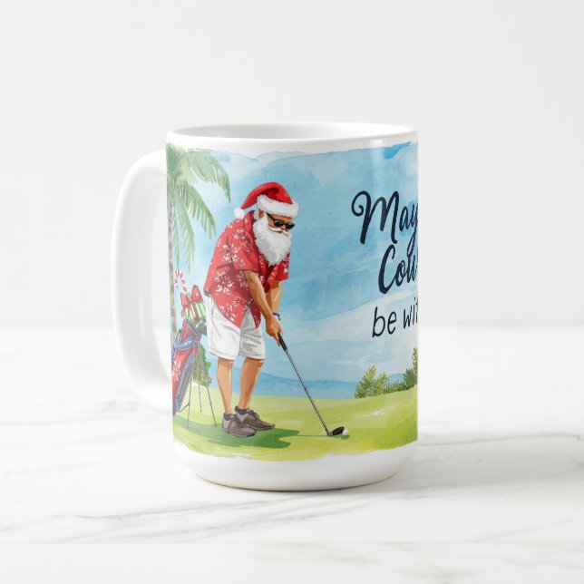 Golf  May the course be with you for Christmas Coffee Mug (Front Left)
