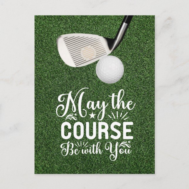 Golf May the course be with you  Postcard (Front)