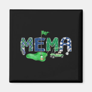 Golf mema hole in one golf 1st birthday boy party  magnet