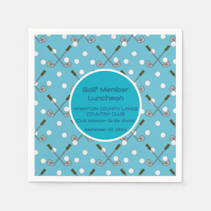 Golf Member Special Event Party  Napkins