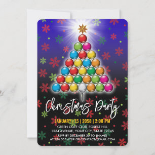 Golf Merry Christmas-Holiday Design Invitation