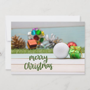 Golf Merry Christmas to Golfer Holiday Card