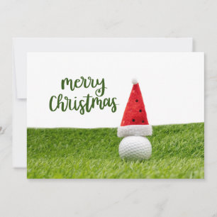 Golf Merry Christmas to Golfer   Holiday Card