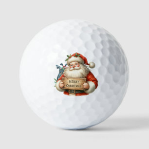 Golf Merry Christmas with Santa Claus  Balls
