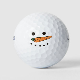 Golf Merry Christmas with Snowman Funny Golf Balls