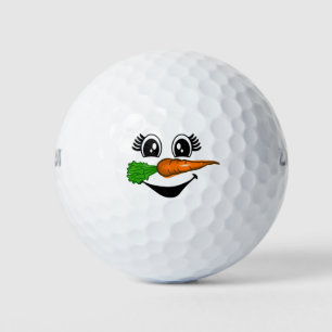 Golf Merry Christmas with Snowman Funny Golf Balls