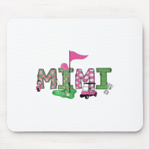 Golf Mimi Pink Hole In One Golf 1st Birthday Girl  Mouse Pad
