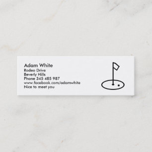 Golf Mini Business Card