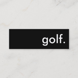 golf. mini business card