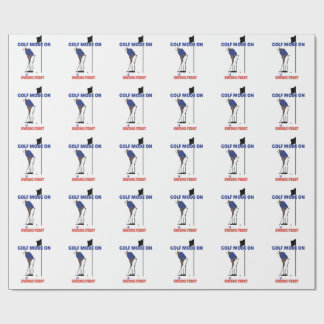 Golf Mode ON: Swing First | Funny Golfer Graphic T Wrapping Paper