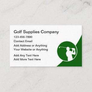 Golf Modern New Business Cards