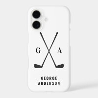 Golf modern typography initials monogram elegant 