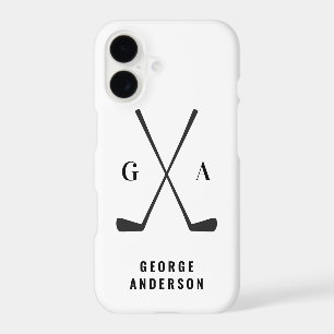 Golf modern typography initials monogram elegant