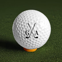 Golf modern typography initials monogram elegant