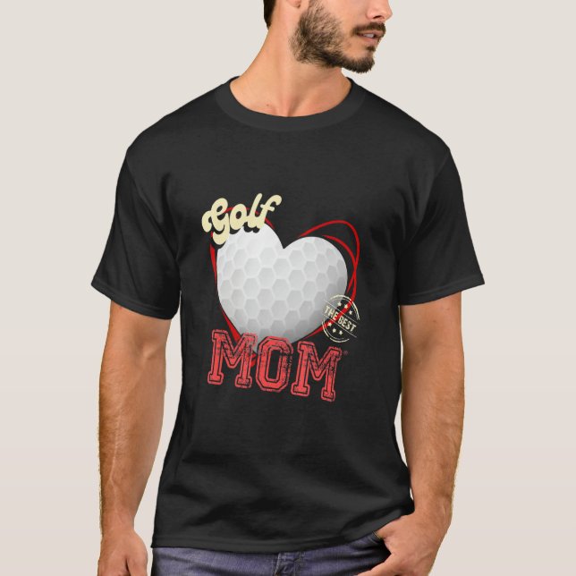 Golf Mom Womens Cheer Golf Mom Mother's Day Golf T-Shirt (Front)