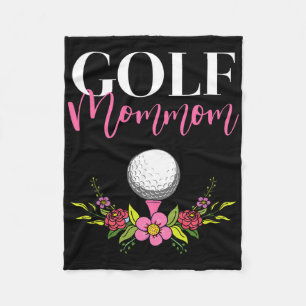 Golf Mommom Golfer Mother  Fleece Blanket