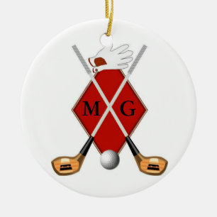 Golf Monogram Ornament