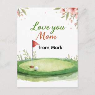 Golf Mother’s Day Card for Mum