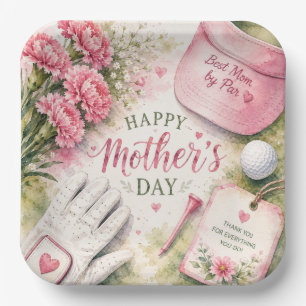 Golf Mother’s Day for Golfer Mum Paper Plate