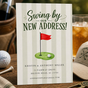 Golf Moving Announcement Swing By Our New Addres