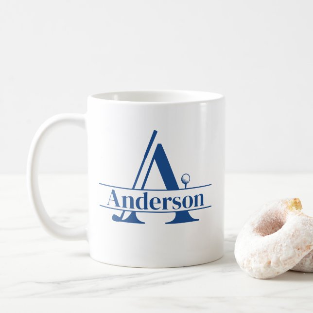 Golf Mug-Custom Name Coffee Mug (With Donut)