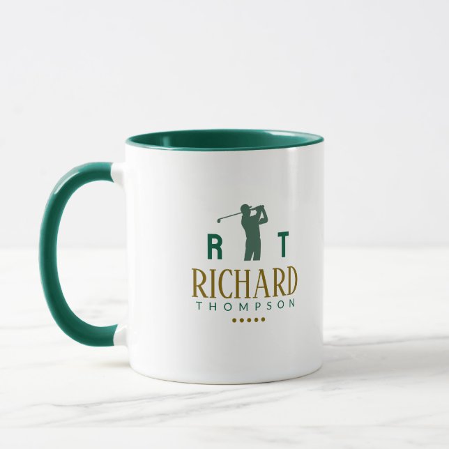 Golf Mug with Name for Elegant Golfers (Left)
