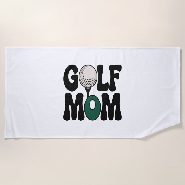 Golf Mum Beach Towel (Front)
