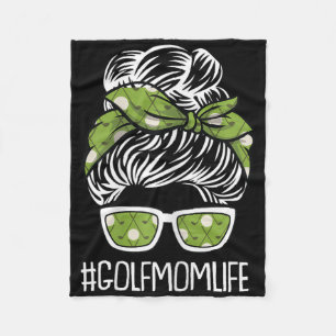 Golf Mum Life Mothers-day Golf-er Sport Lover Mama Fleece Blanket