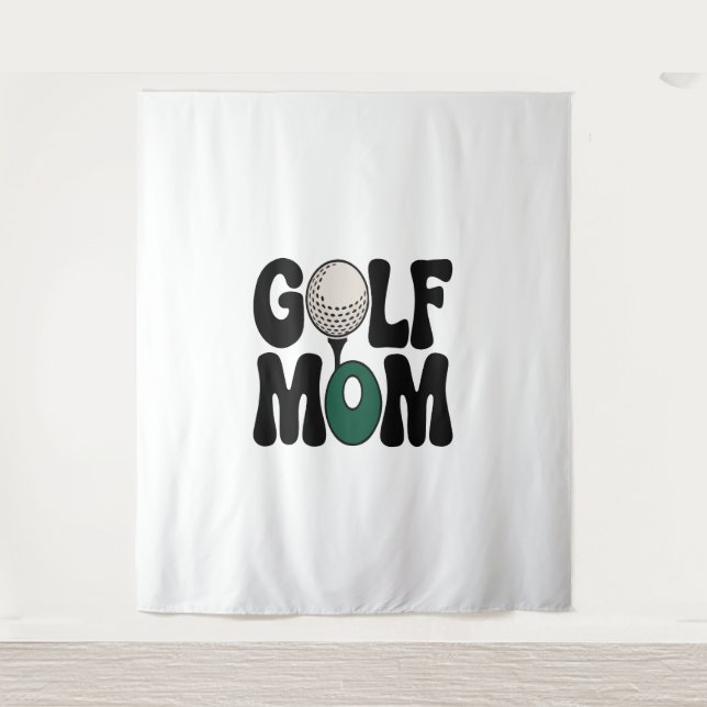 Golf Mum Tapestry (Front)