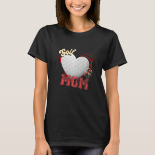 Golf Mum Womens Cheer Golf Mum Mother's Day Golf T-Shirt