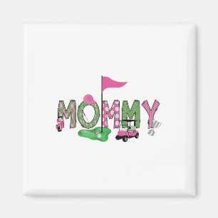 Golf Mummy Pink Hole In One Golf 1st Birthday Girl Magnet