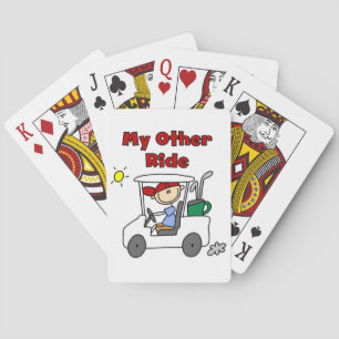 Golf My Other Ride Playing Cards
