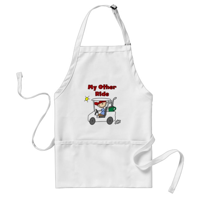 Golf My Other Ride Tshirts and Gifts Standard Apron (Front)