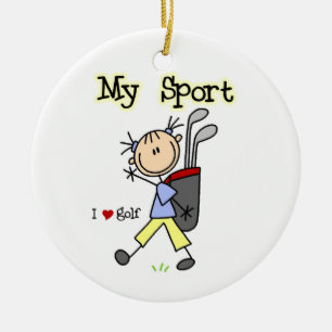Golf My Sport Ceramic Ornament
