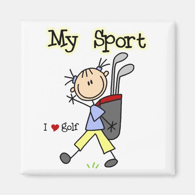 Golf My Sport T-shirts and Gifts Magnet (Front)