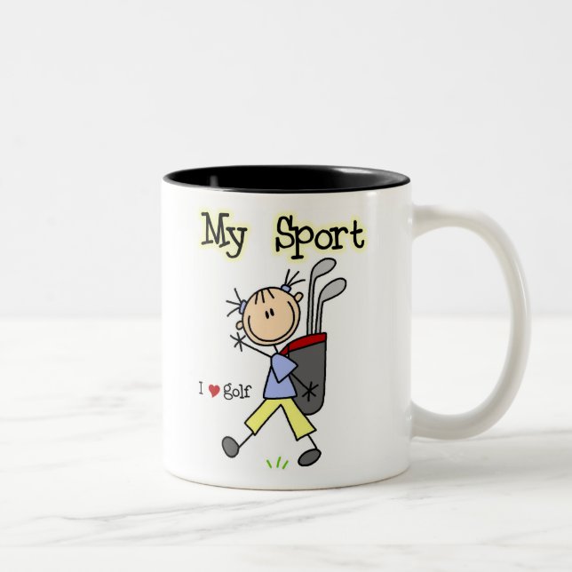 Golf My Sport Two-Tone Coffee Mug (Right)