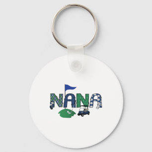 Golf Nana Hole In One Golf First Birthday Party Key Ring