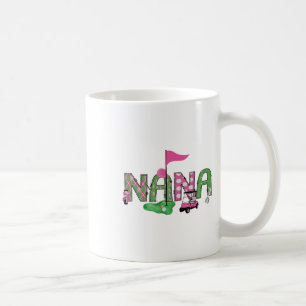 Golf Nana Pink Hole In One Golf 1st Birthday Girl Coffee Mug