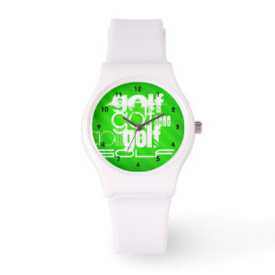 Golf; Neon Green Stripes. Watch