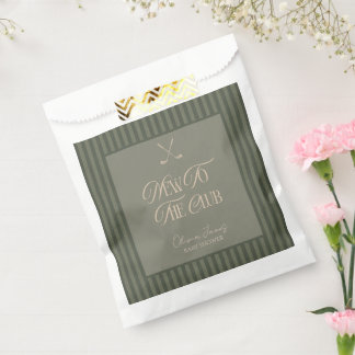 Golf new to the club baby shower favour bag