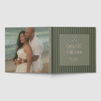 Golf new to the club baby shower guest book