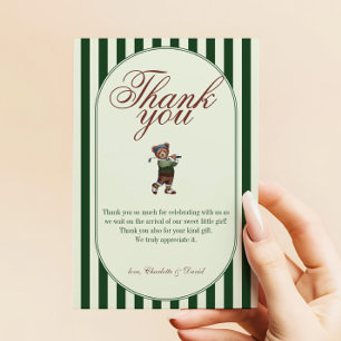 Golf "NEW TO THE CLUB" BABY Shower thank you card
