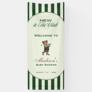 Golf "NEW TO THE CLUB" BABY Shower welcome Banner