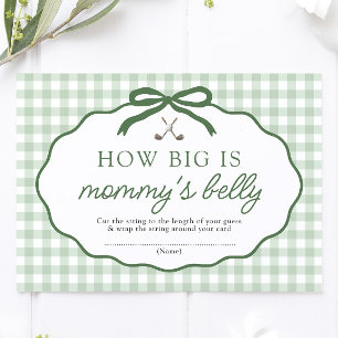 Golf New to the Club How Big is Mummy's Belly Game Enclosure Card
