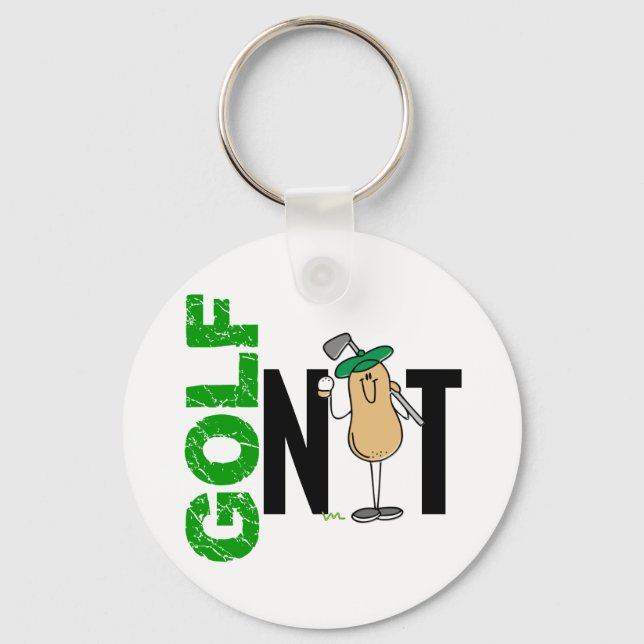 Golf Nut 1 Key Ring (Front)