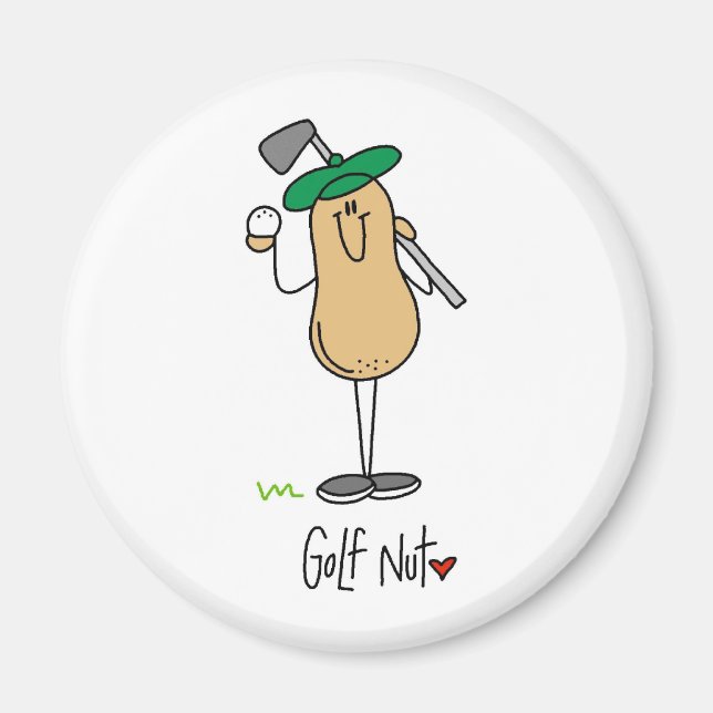 Golf Nut Magnet (Front)